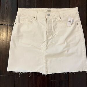 NWT Old Navy White Denim Skirt